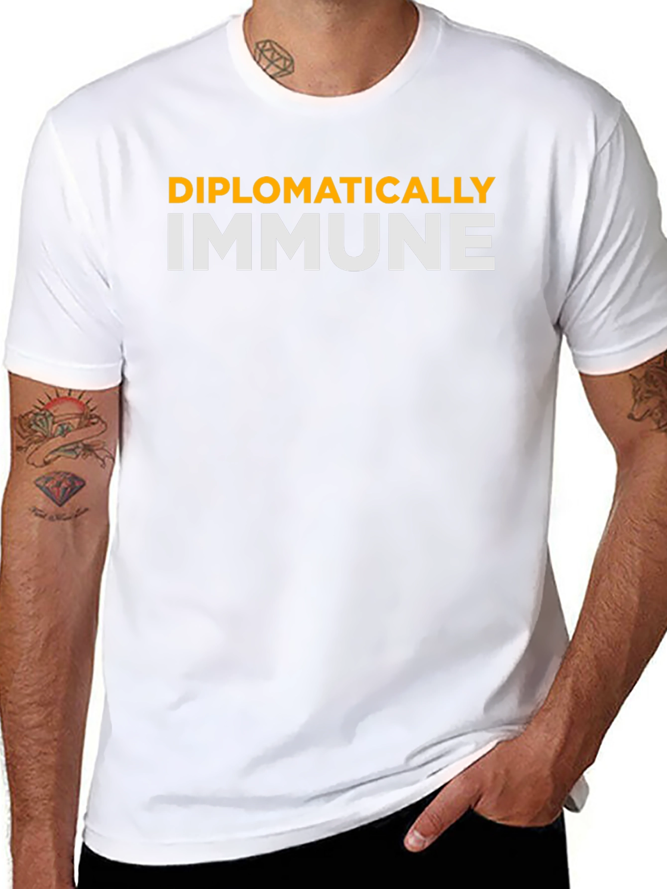 Diplomatically Immune T-Shirt - Funny Slogan Tee