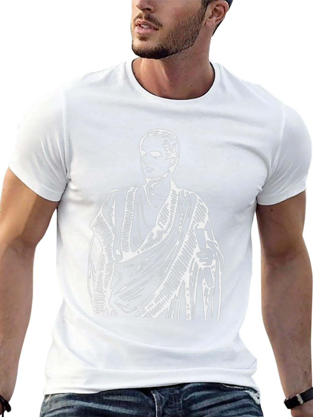 Roman Emperor Graphic Tee - Black