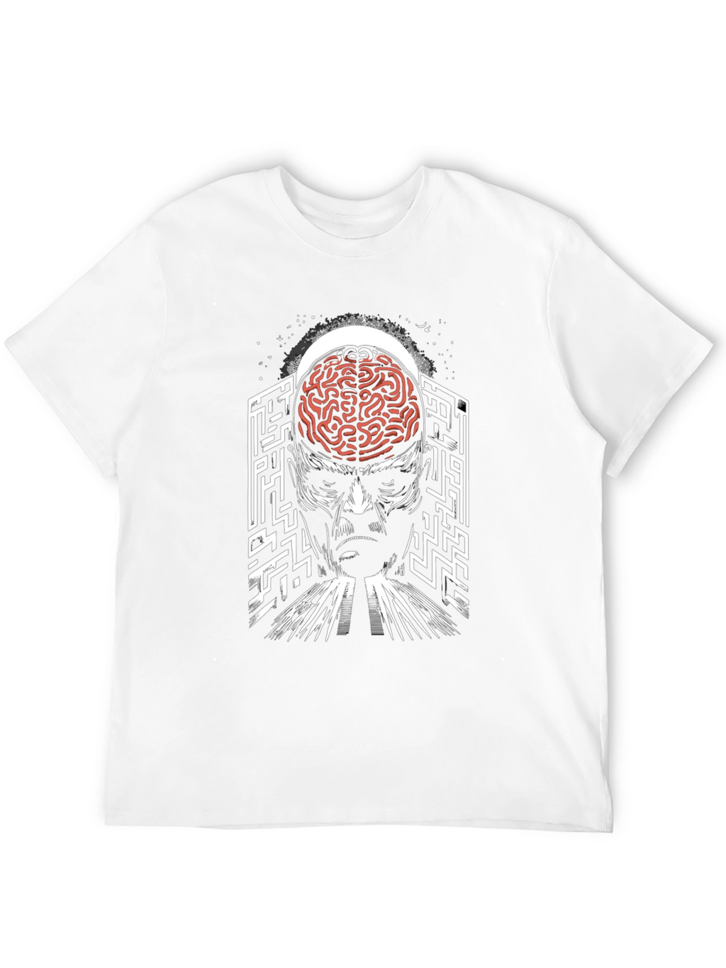 Brain Maze T-Shirt: Mind-Bending Graphic Tee