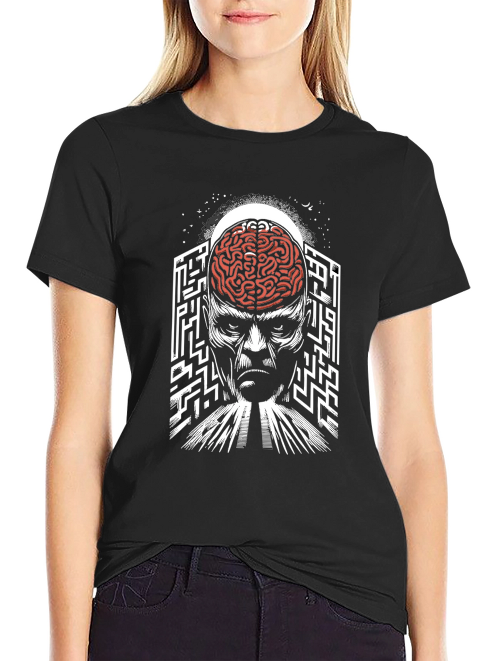 Brain Maze T-Shirt: Mind-Bending Graphic Tee