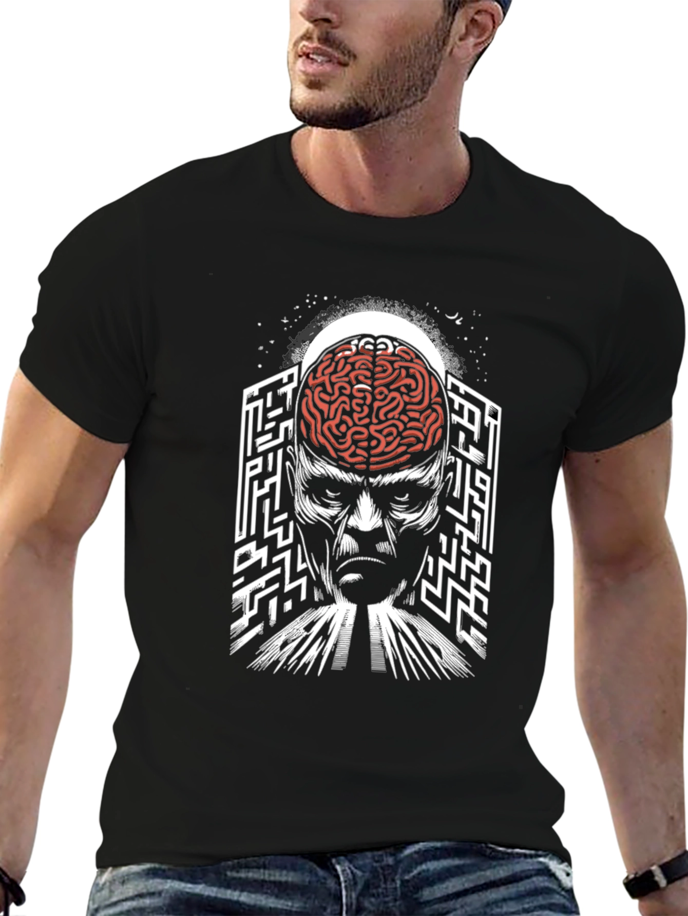 Brain Maze T-Shirt: Mind-Bending Graphic Tee