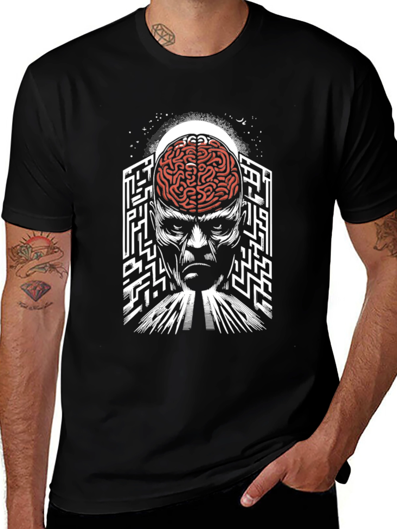 Brain Maze T-Shirt: Mind-Bending Graphic Tee