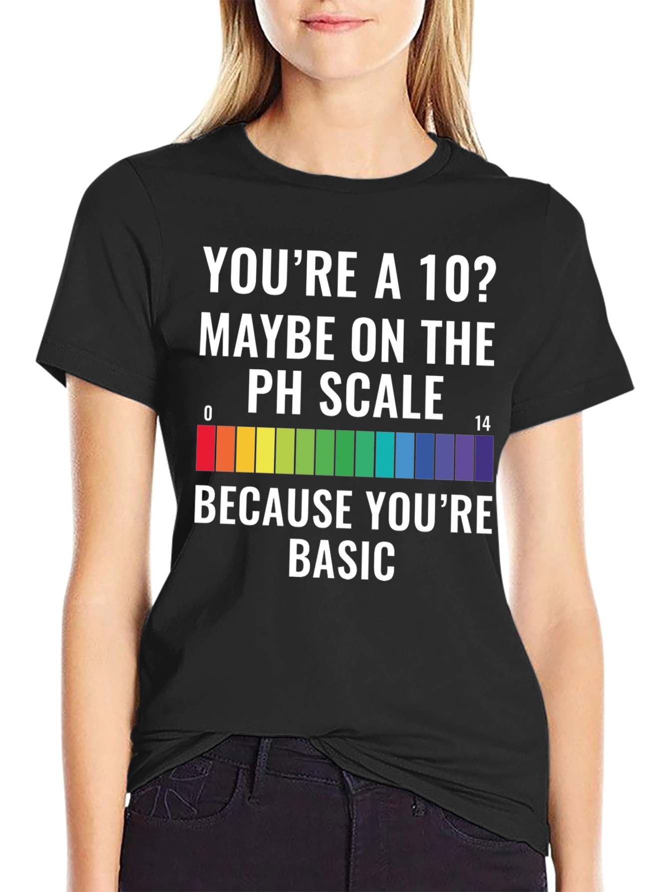 Basic pH Scale T-Shirt - Science Humor Tee