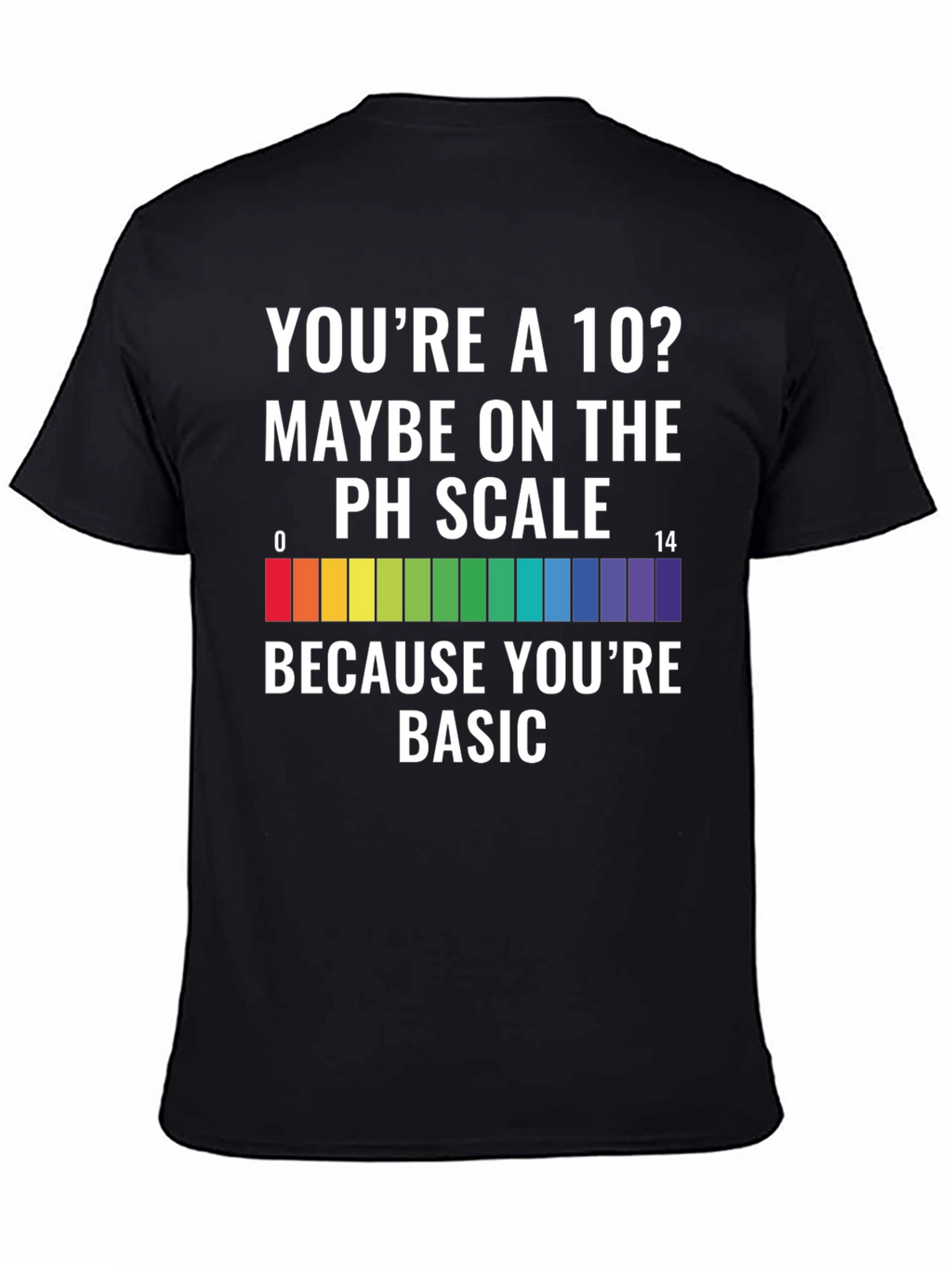 Basic pH Scale T-Shirt - Science Humor Tee