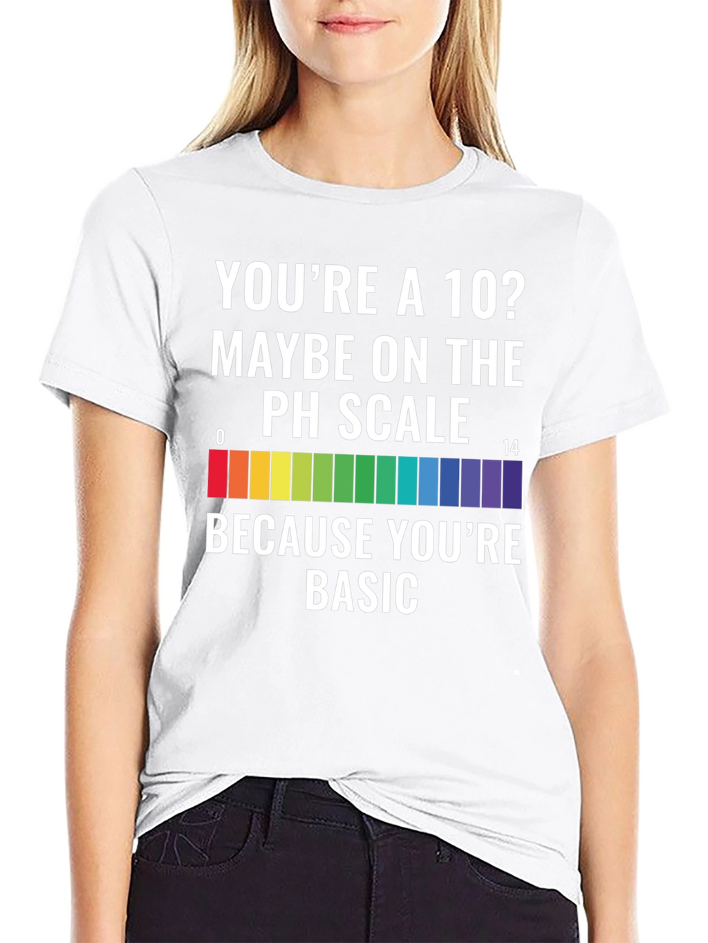 Basic pH Scale T-Shirt - Science Humor Tee