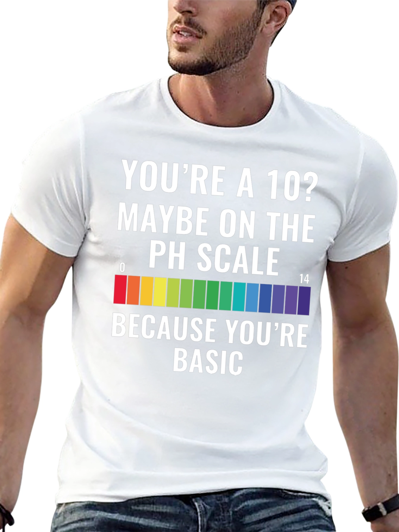 Basic pH Scale T-Shirt - Science Humor Tee