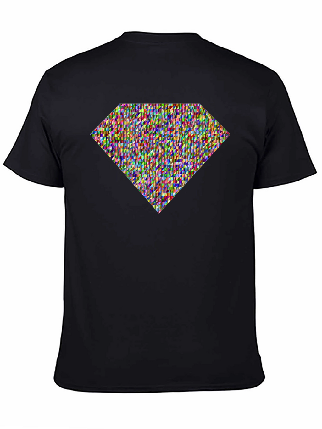 Diamond Pattern Tee - Stylish Graphic Print