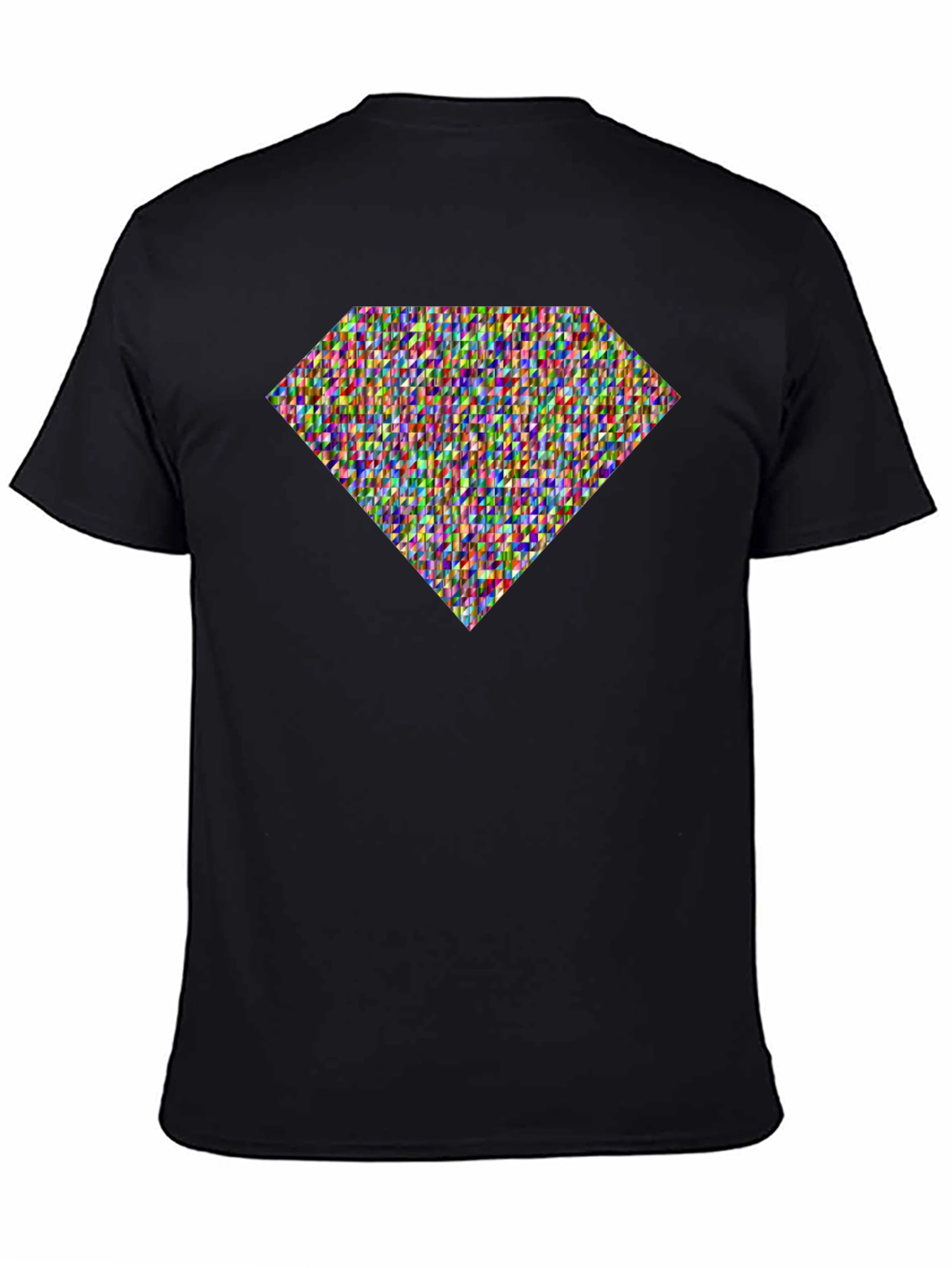 Diamond Pattern Tee - Stylish Graphic Print
