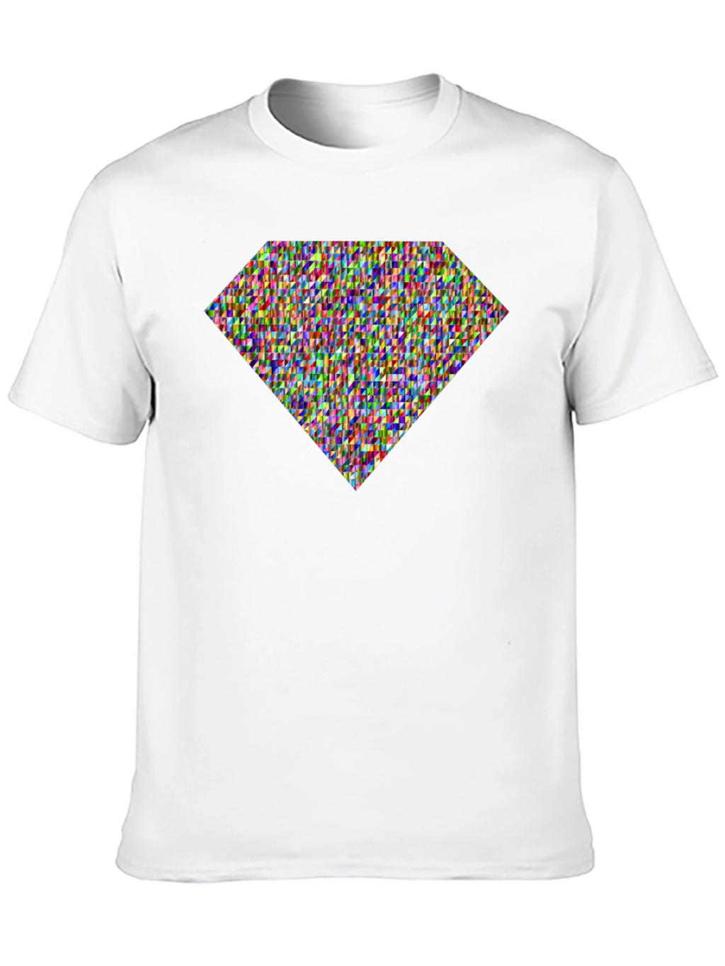 Diamond Pattern Tee - Stylish Graphic Print