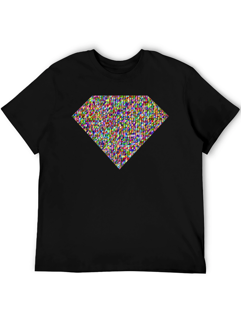 Diamond Pattern Tee - Stylish Graphic Print