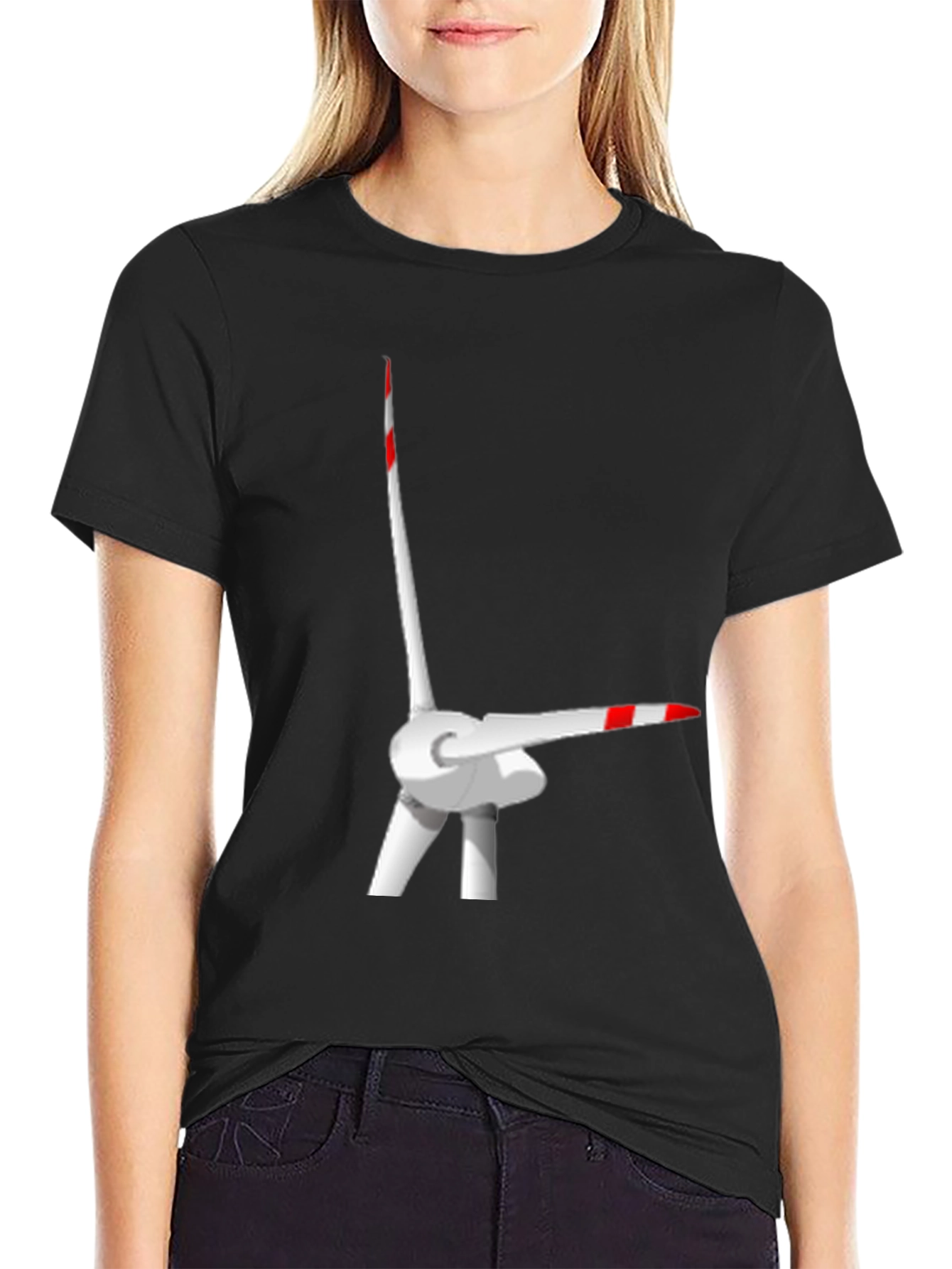 Wind Turbine T-Shirt - Black Graphic Tee