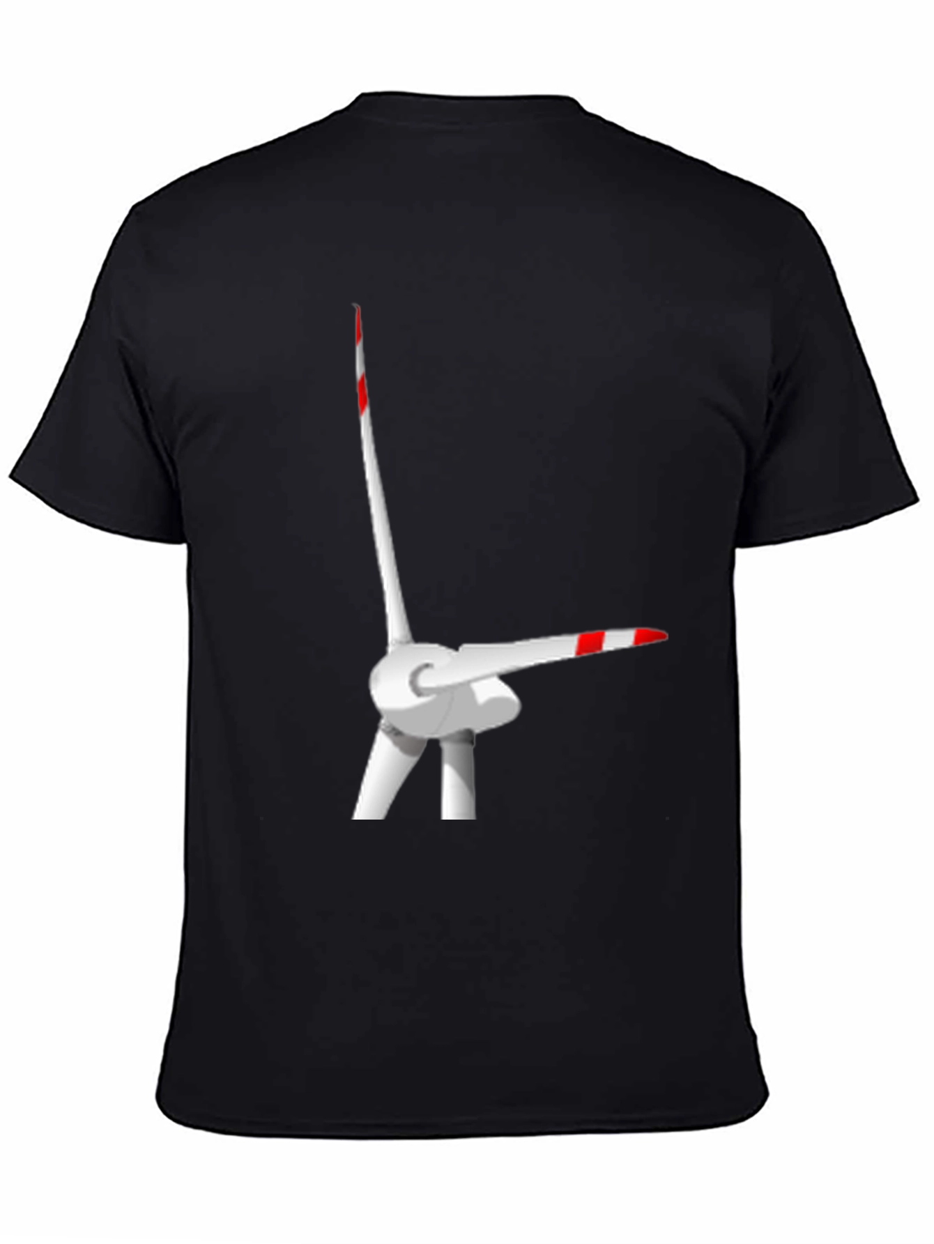 Wind Turbine T-Shirt - Black Graphic Tee