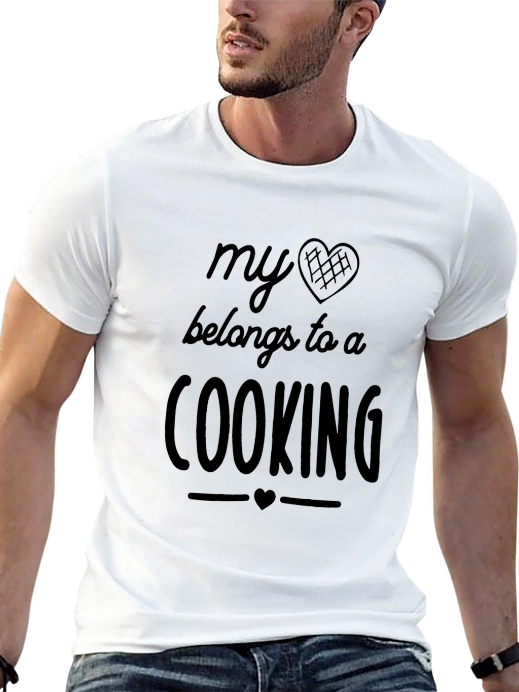 My Heart Belongs to a Cooking T-Shirt