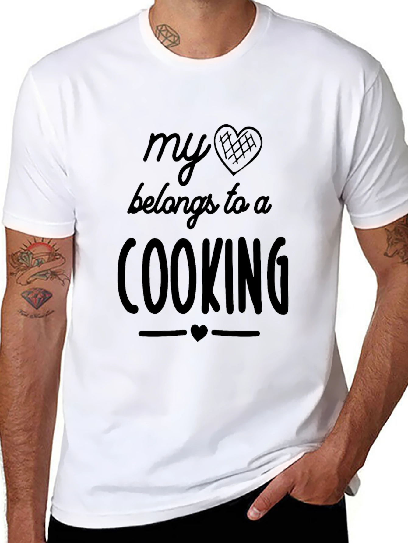 My Heart Belongs to a Cooking T-Shirt