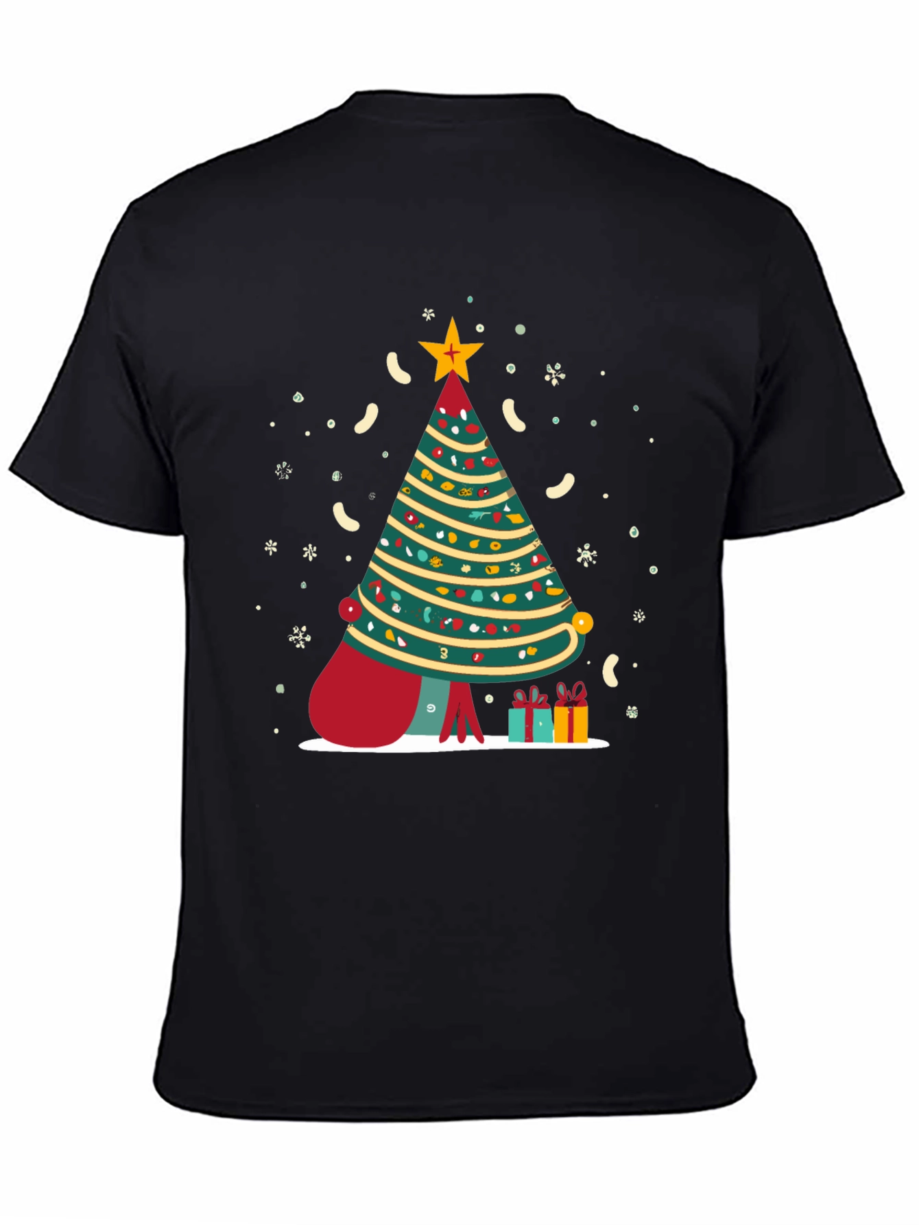 Festive Christmas Tree Graphic Tee - Holiday Season Style