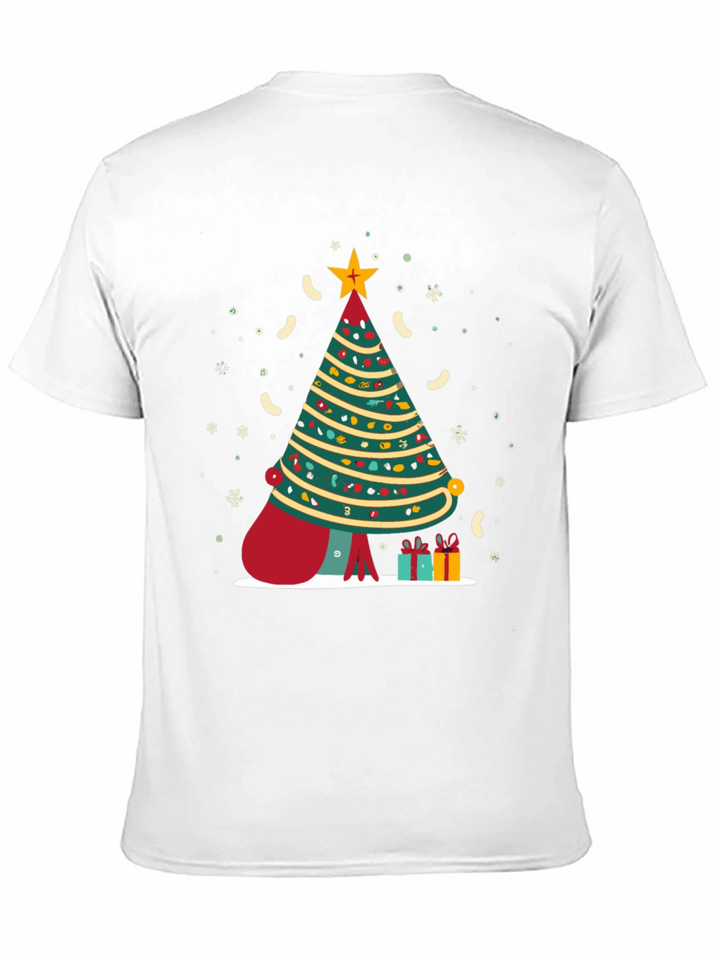 Festive Christmas Tree Graphic Tee - Holiday Season Style