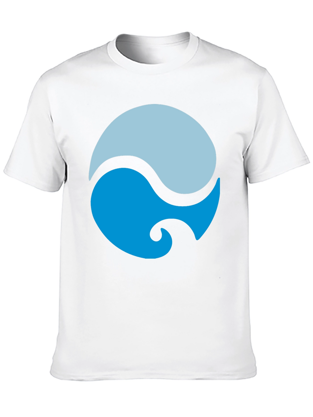 Yin Yang Water Style Black Tee