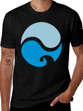 Yin Yang Water Style Black Tee