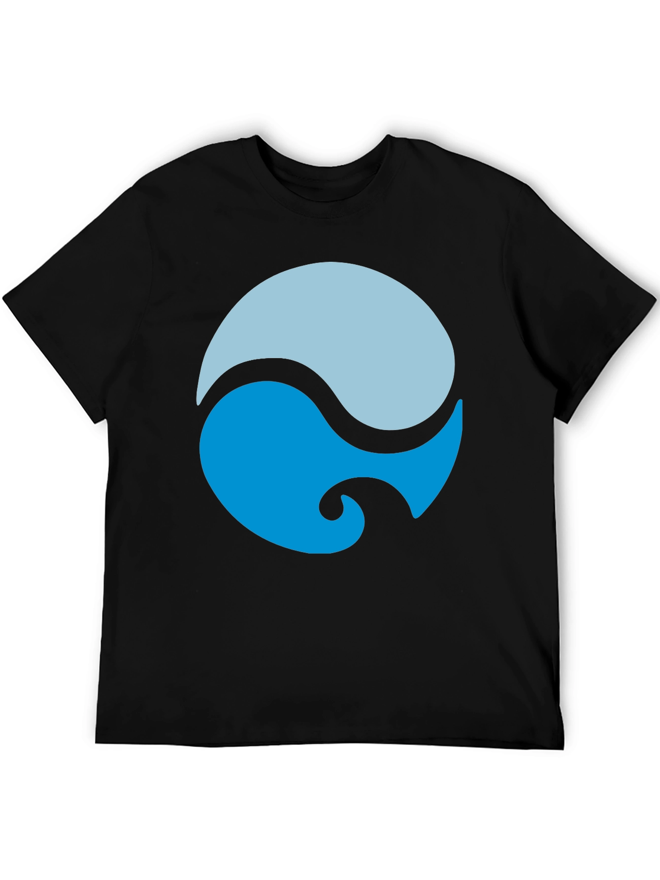 Yin Yang Water Style Black Tee
