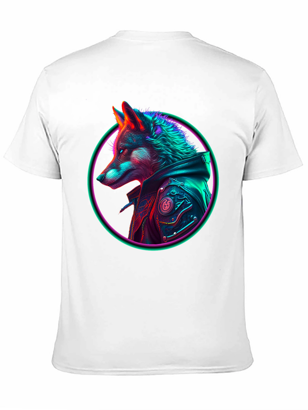 Neon Wolf Graphic T-Shirt - Streetwear Style