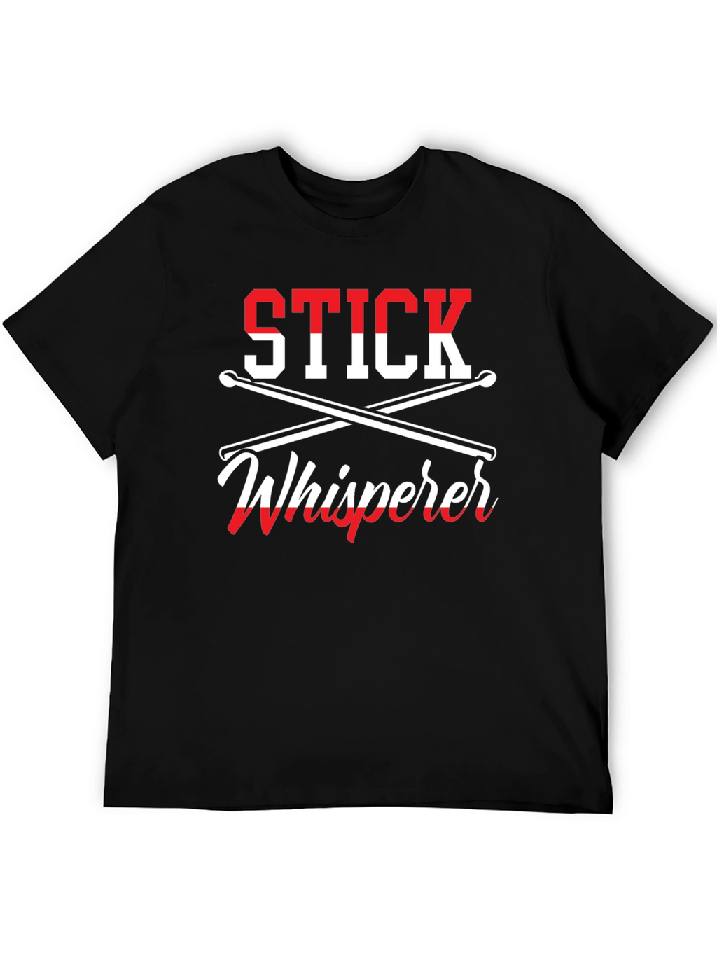 Stick Whisperer Drummer T-Shirt - Music Lover Gift