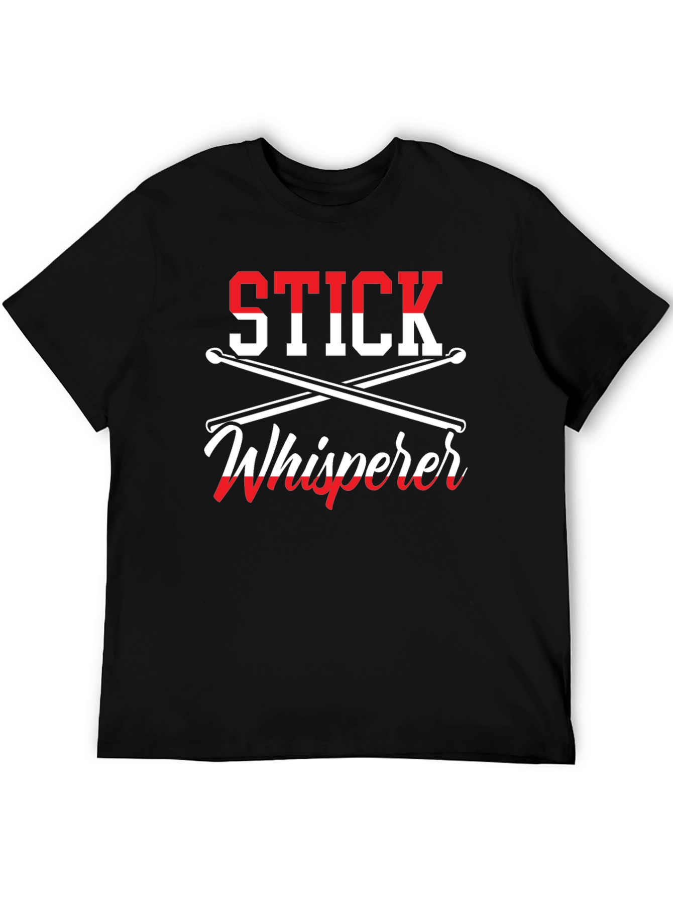 Stick Whisperer Drummer T-Shirt - Music Lover Gift