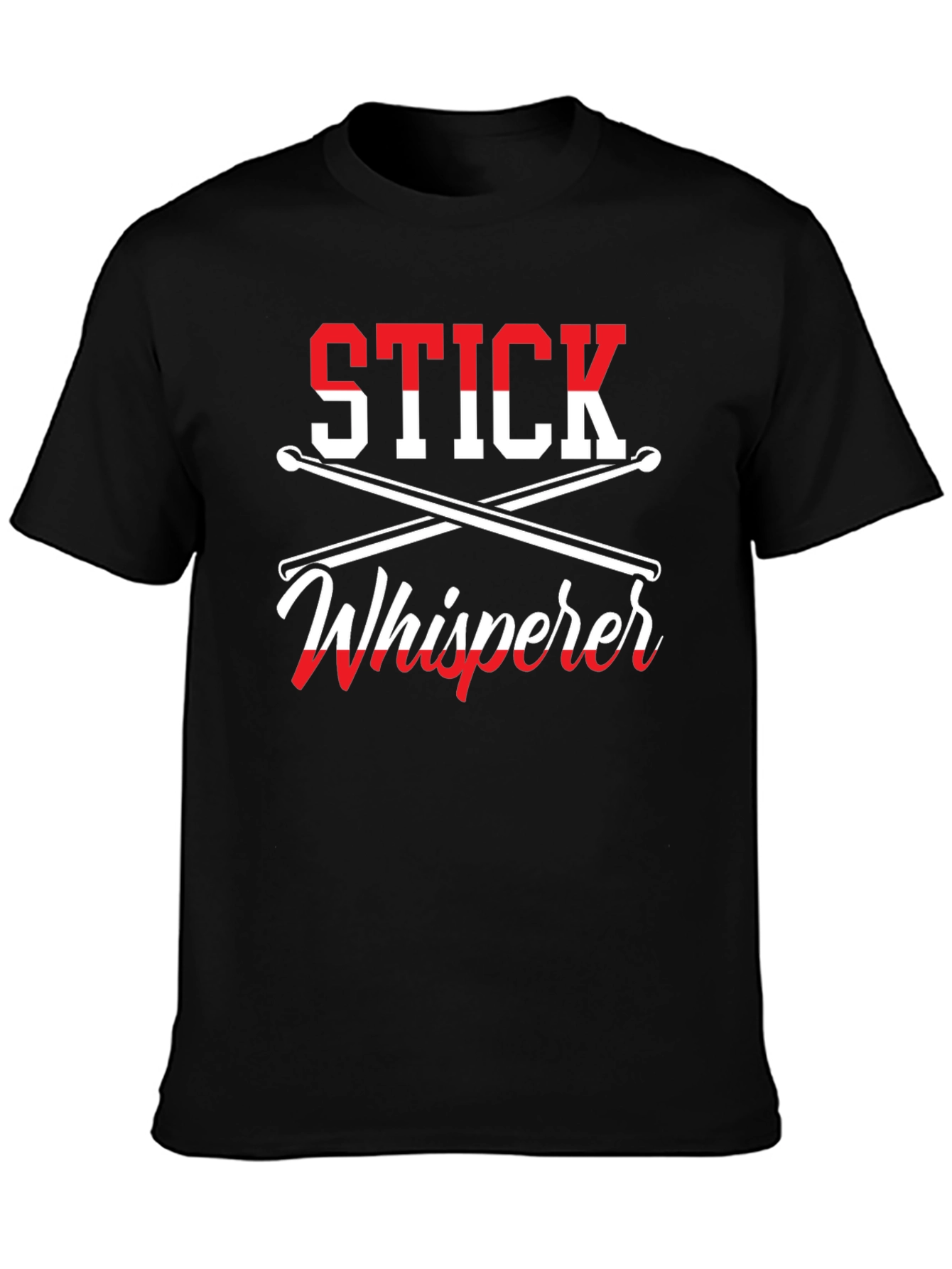 Stick Whisperer Drummer T-Shirt - Music Lover Gift