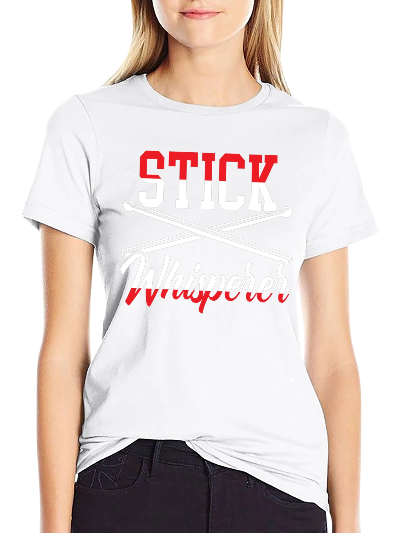 Stick Whisperer Drummer T-Shirt - Music Lover Gift