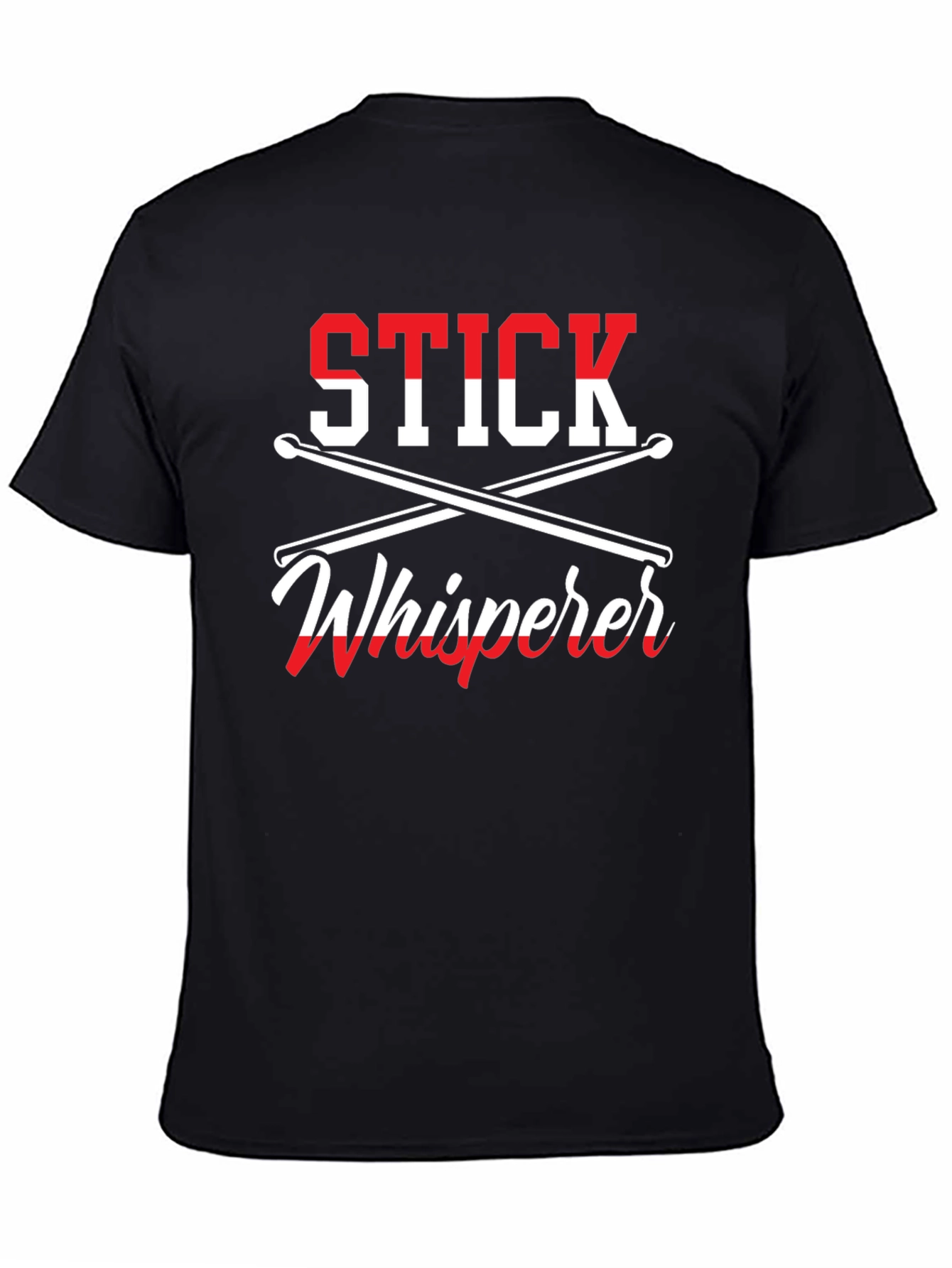 Stick Whisperer Drummer T-Shirt - Music Lover Gift