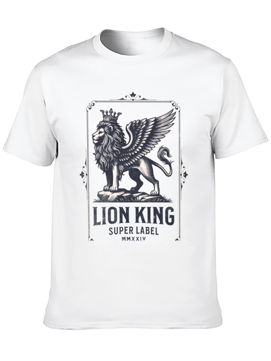 Lion King Graphic Print Black T-Shirt