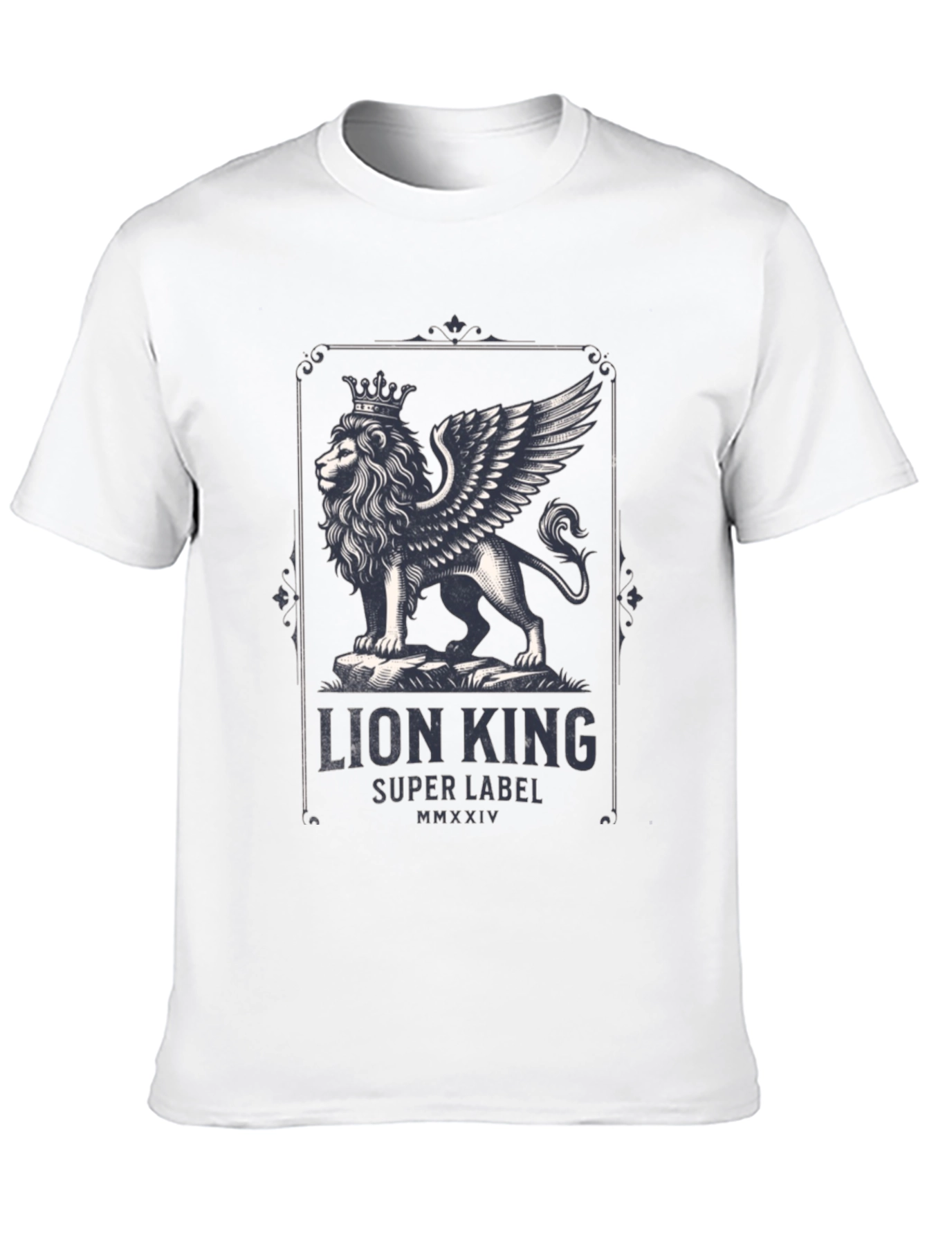 Lion King Graphic Print Black T-Shirt