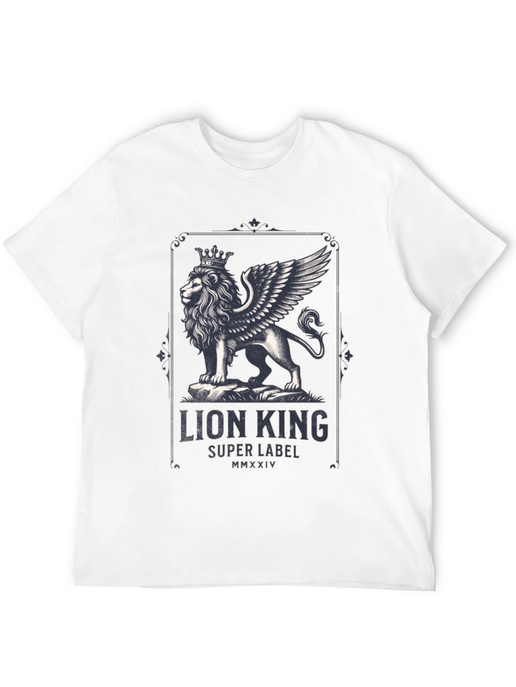 Lion King Graphic Print Black T-Shirt