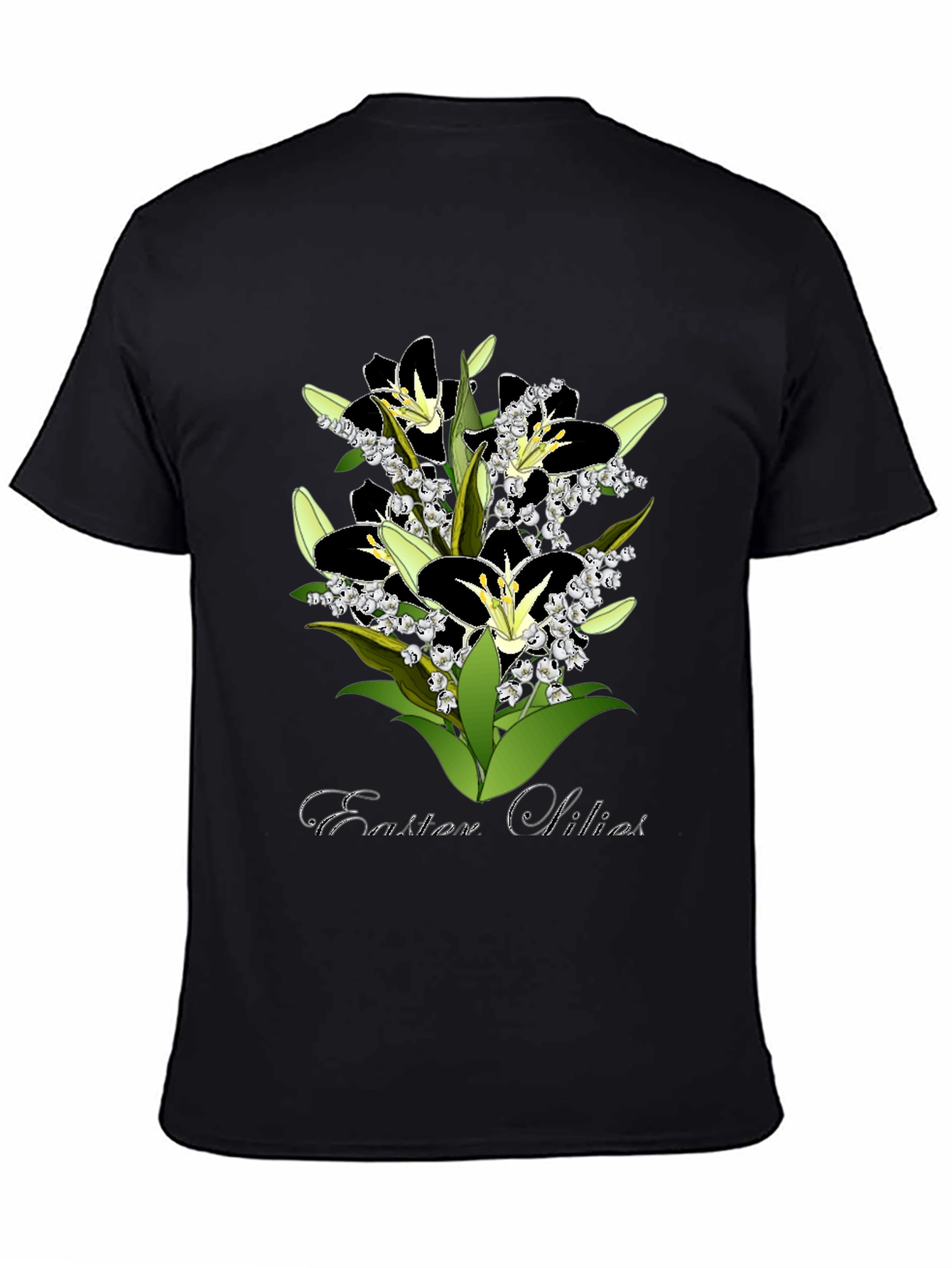 Easter Lilies Graphic T-Shirt - Stylish Floral Design