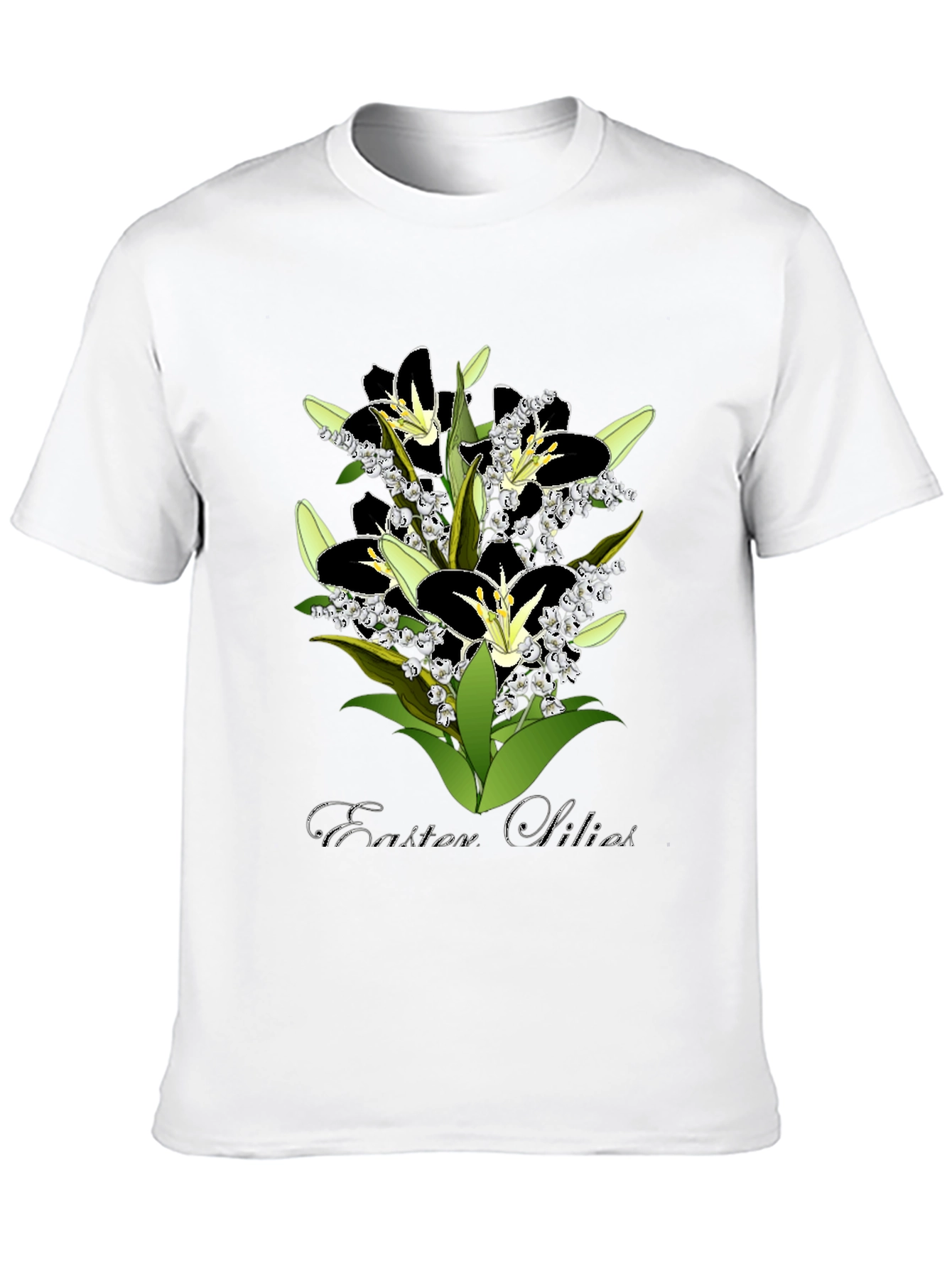 Easter Lilies Graphic T-Shirt - Stylish Floral Design