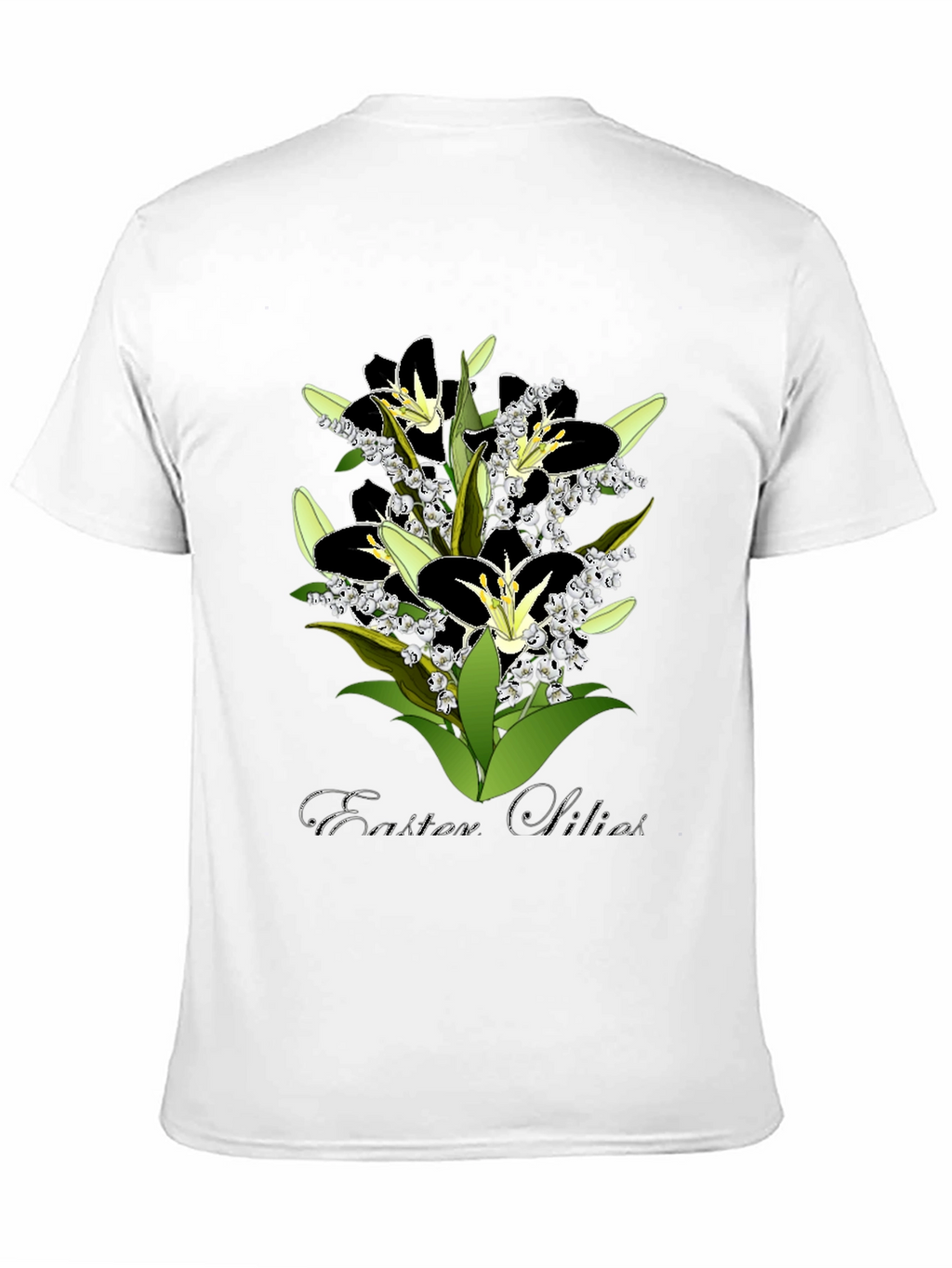 Easter Lilies Graphic T-Shirt - Stylish Floral Design