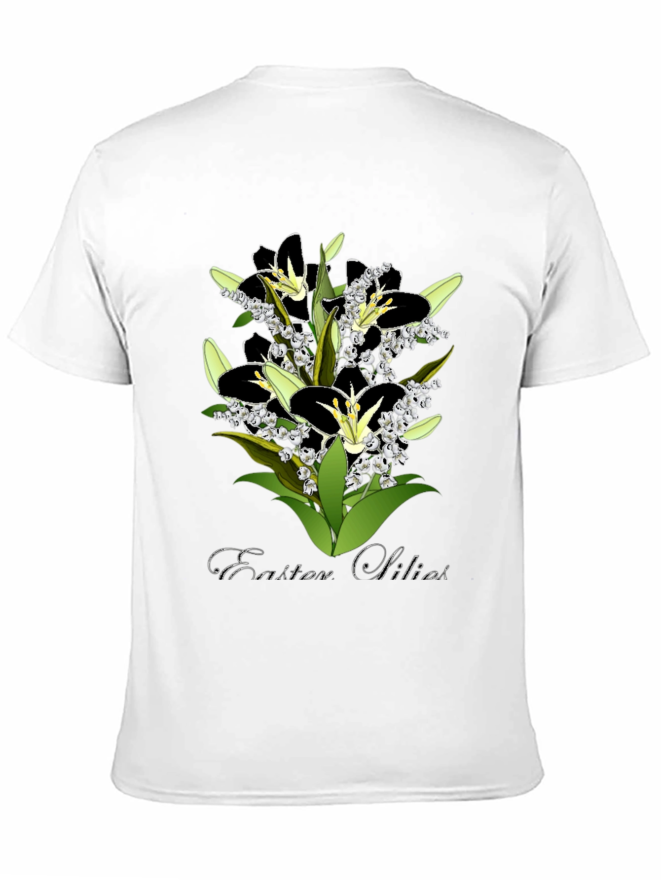 Easter Lilies Graphic T-Shirt - Stylish Floral Design