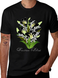 Easter Lilies Graphic T-Shirt - Stylish Floral Design
