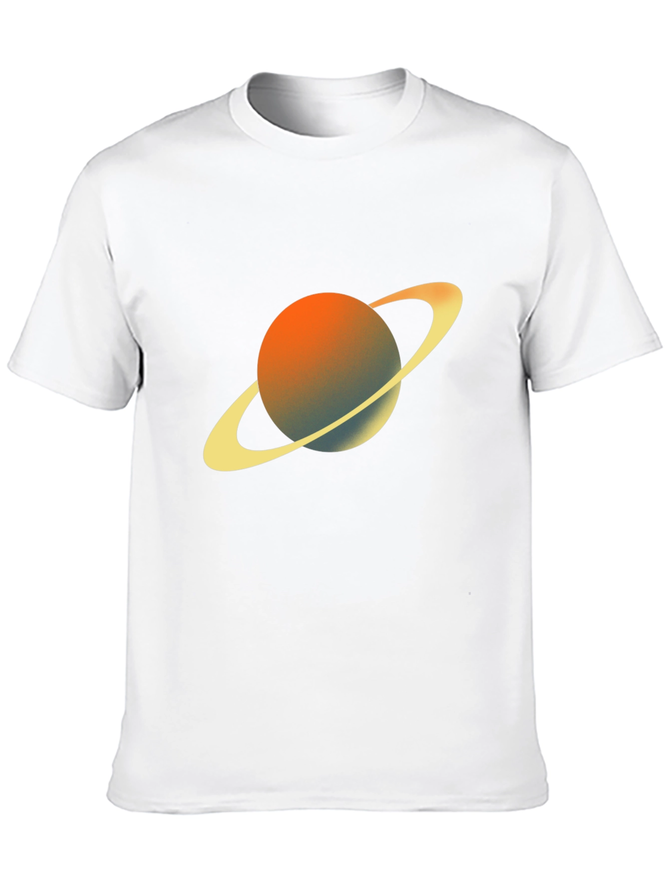 Saturn Graphic Tee - Black Crew Neck T-Shirt