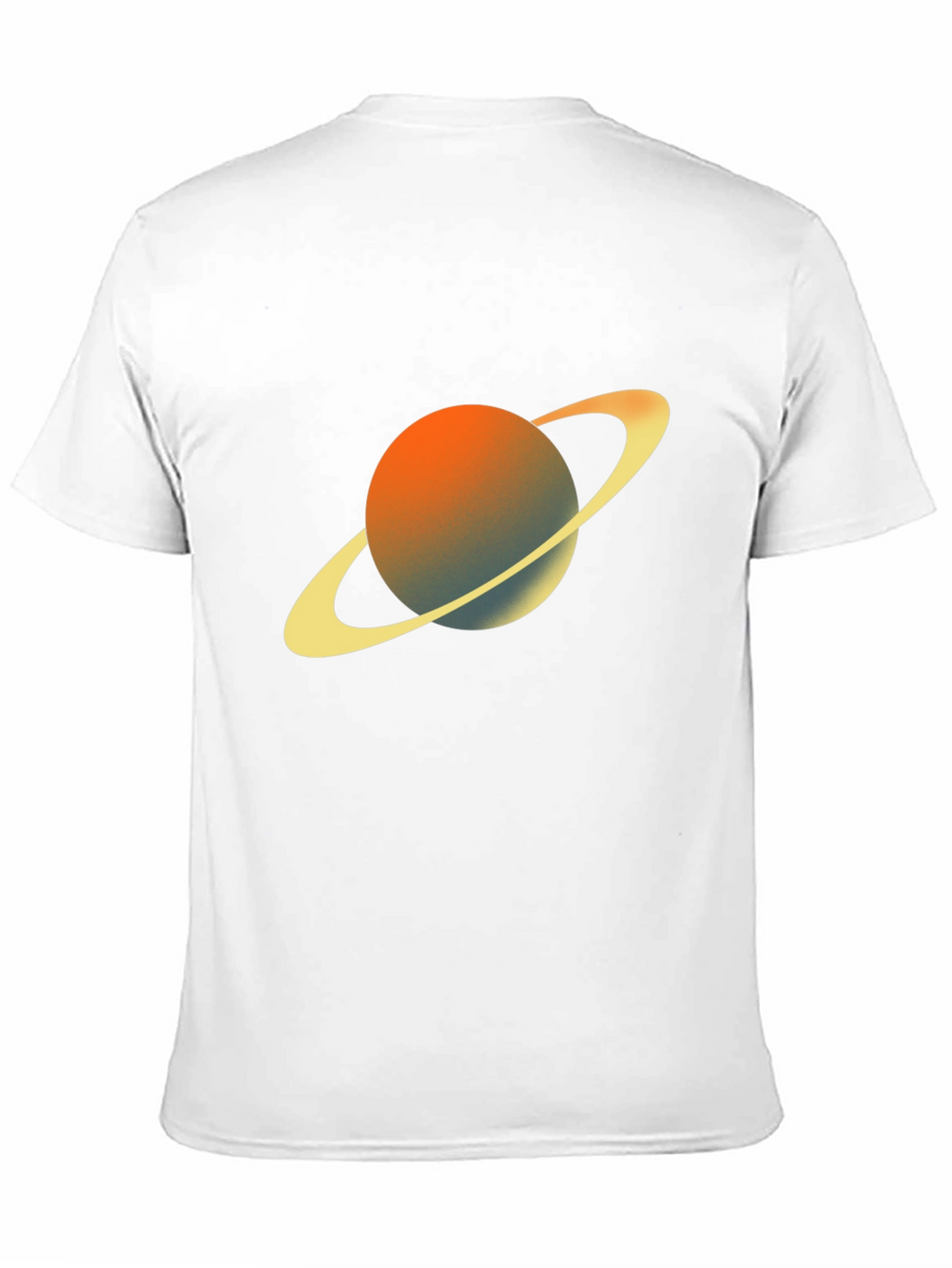 Saturn Graphic Tee - Black Crew Neck T-Shirt