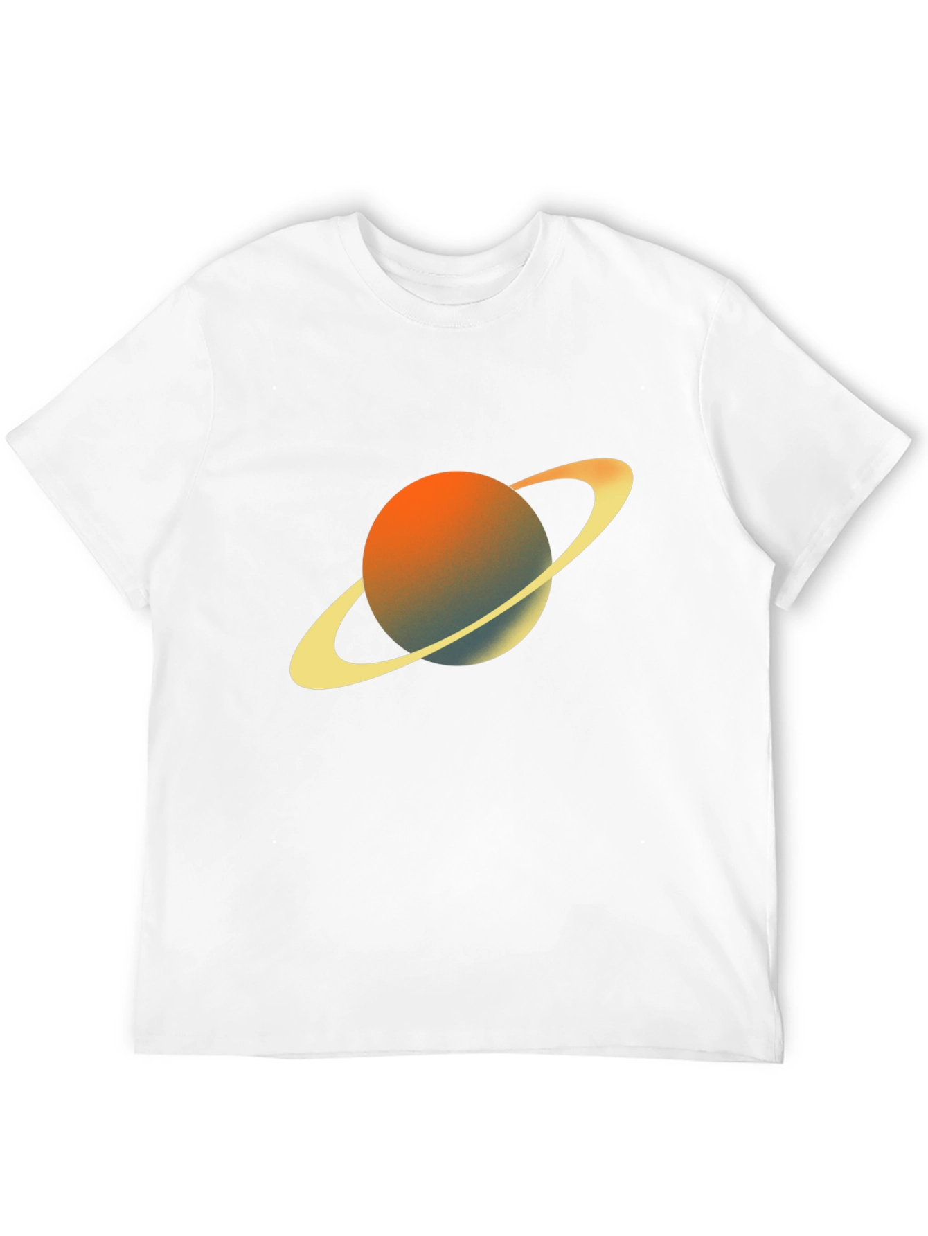 Saturn Graphic Tee - Black Crew Neck T-Shirt