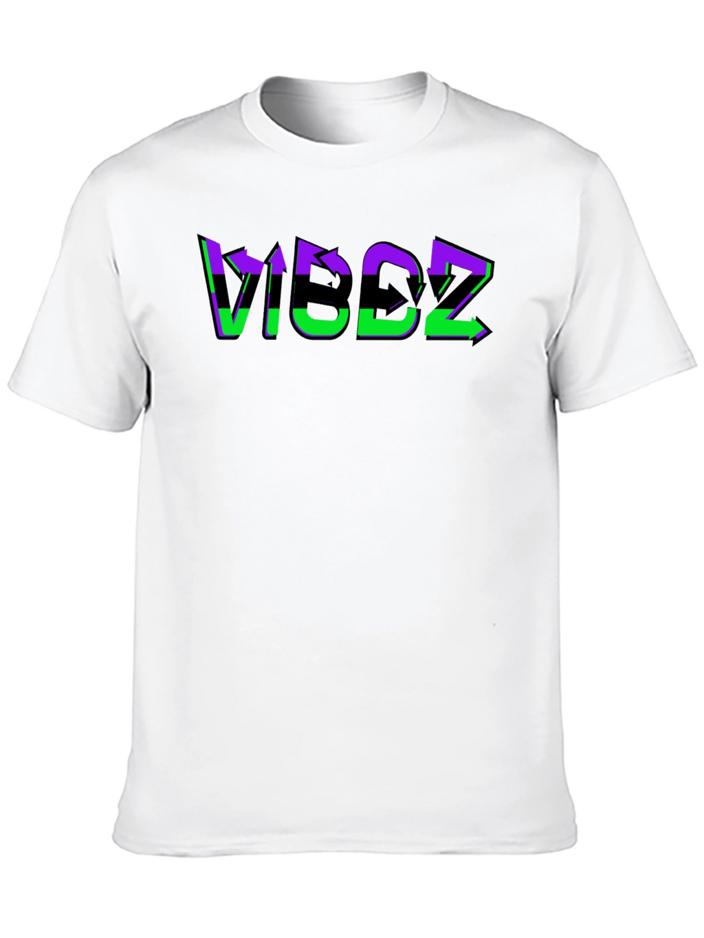 VIBDZ Graphic Print Black T-Shirt