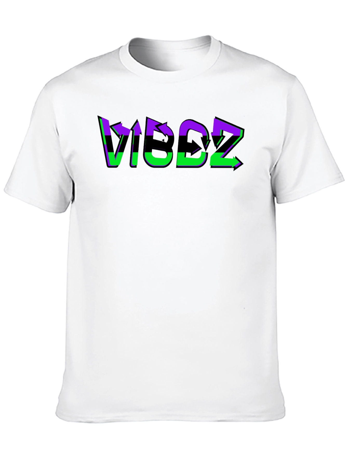 VIBDZ Graphic Print Black T-Shirt