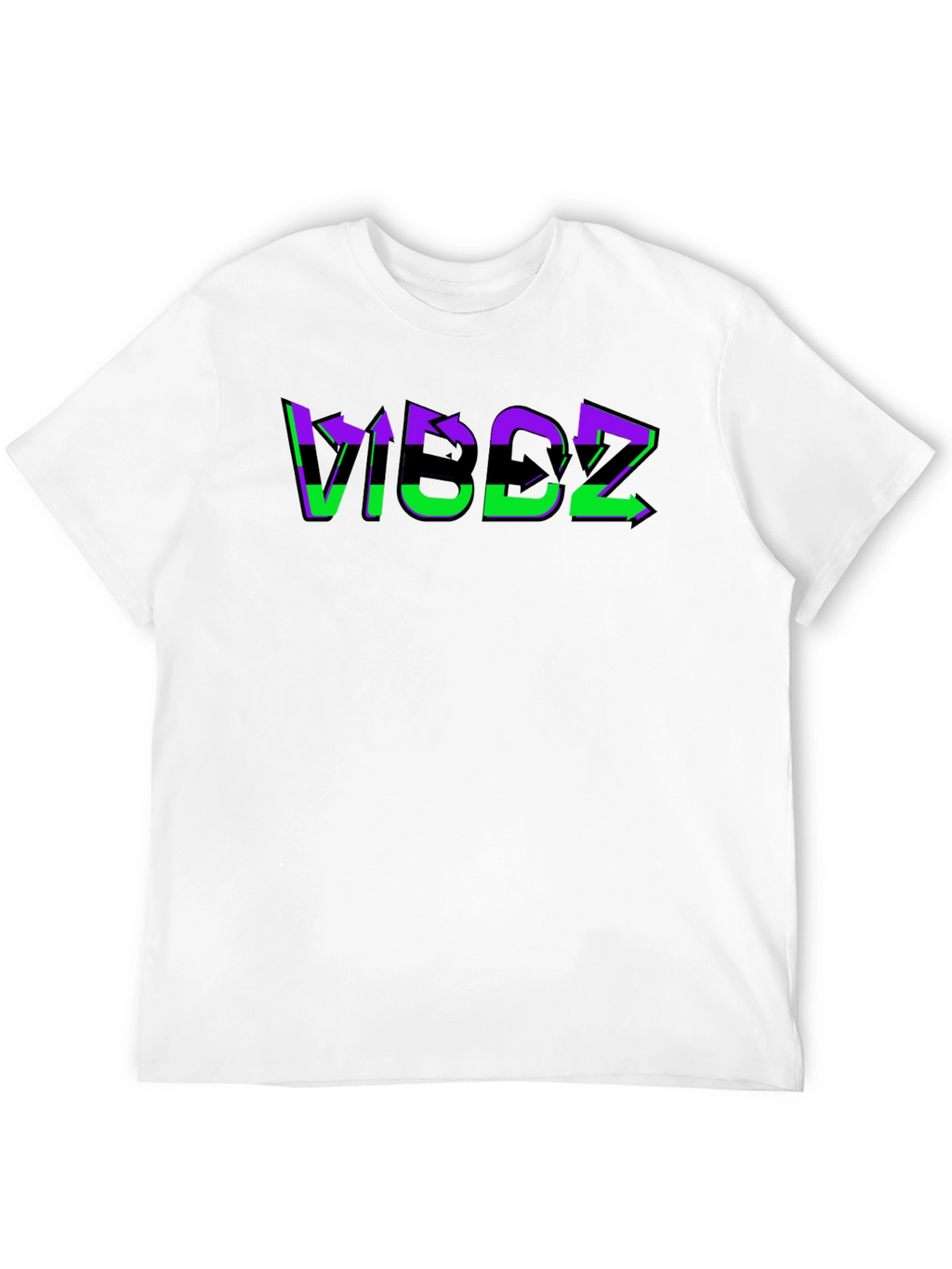 VIBDZ Graphic Print Black T-Shirt