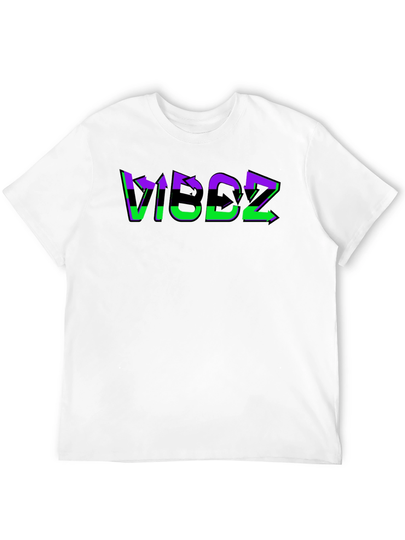 VIBDZ Graphic Print Black T-Shirt