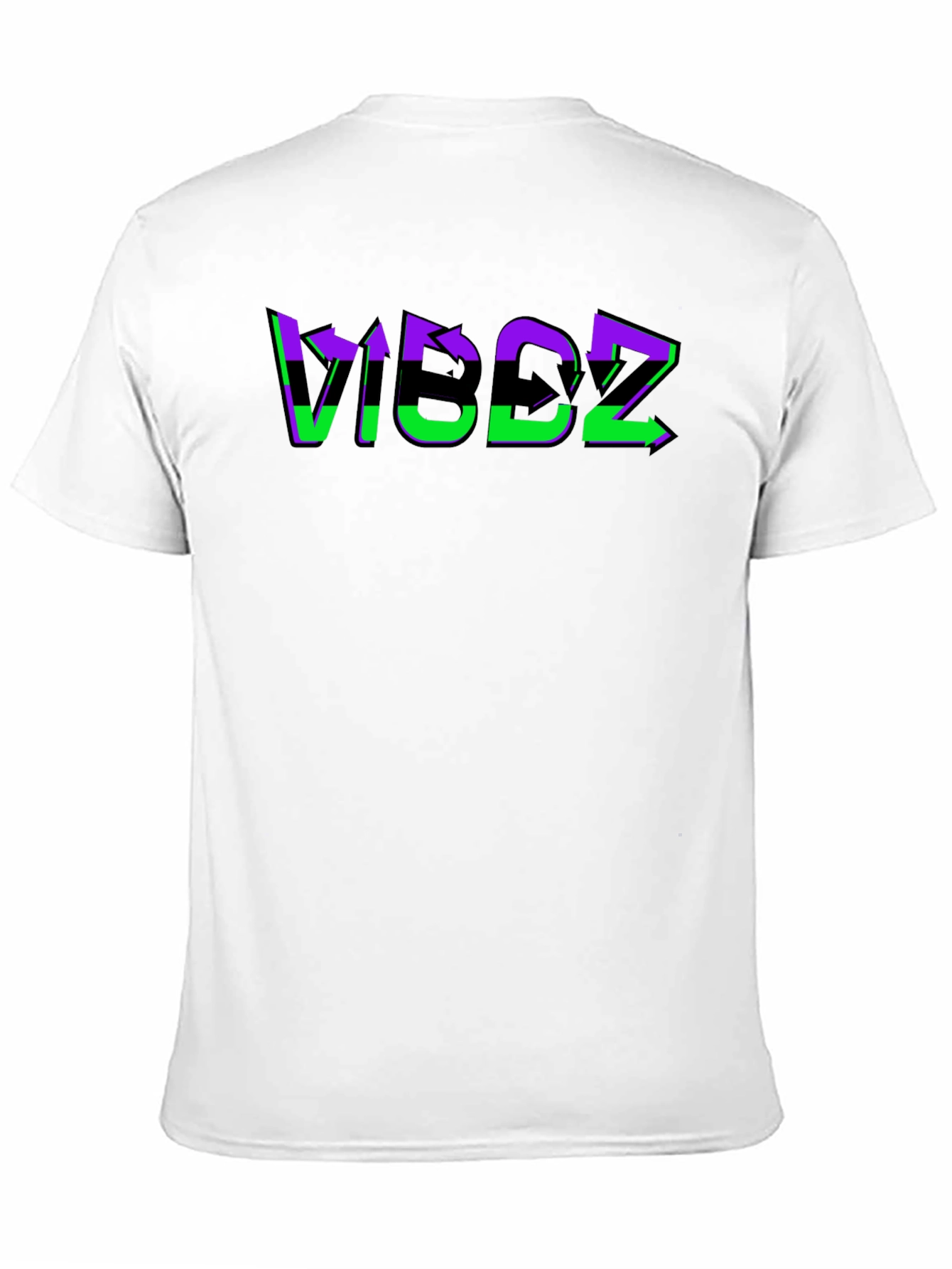 VIBDZ Graphic Print Black T-Shirt