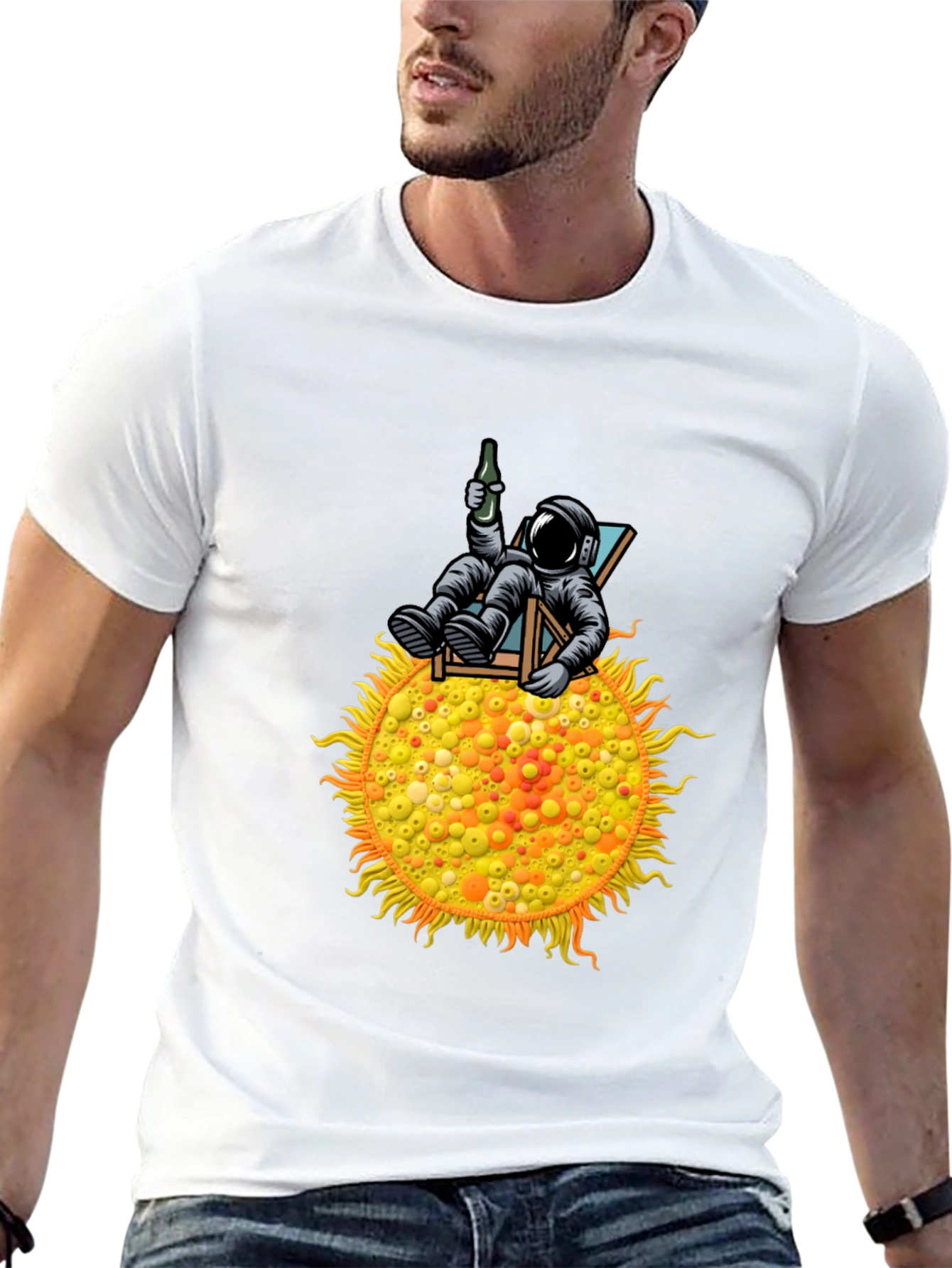 Astronaut Sun Lounger T-Shirt - Relax in Style