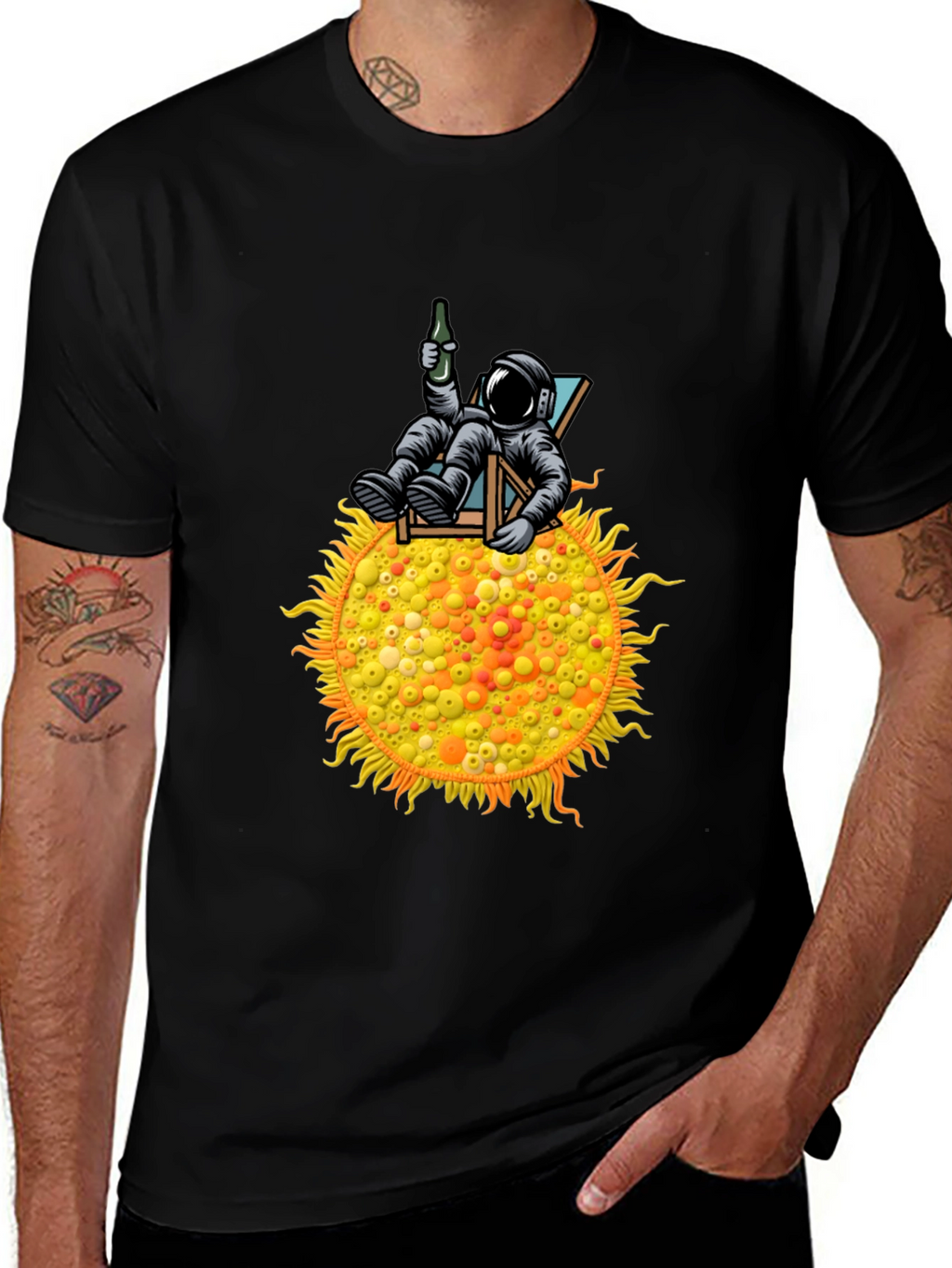 Astronaut Sun Lounger T-Shirt - Relax in Style