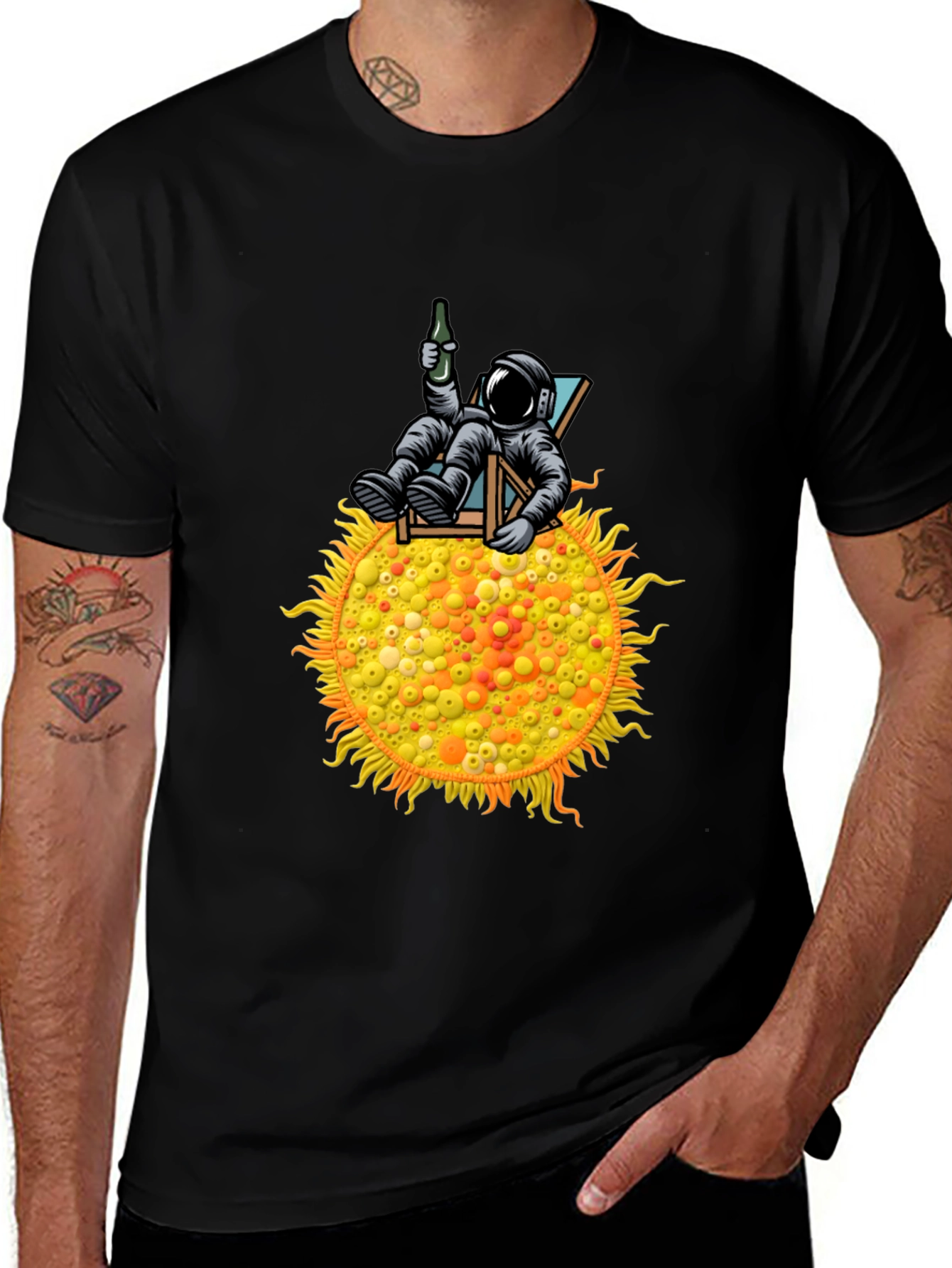 Astronaut Sun Lounger T-Shirt - Relax in Style
