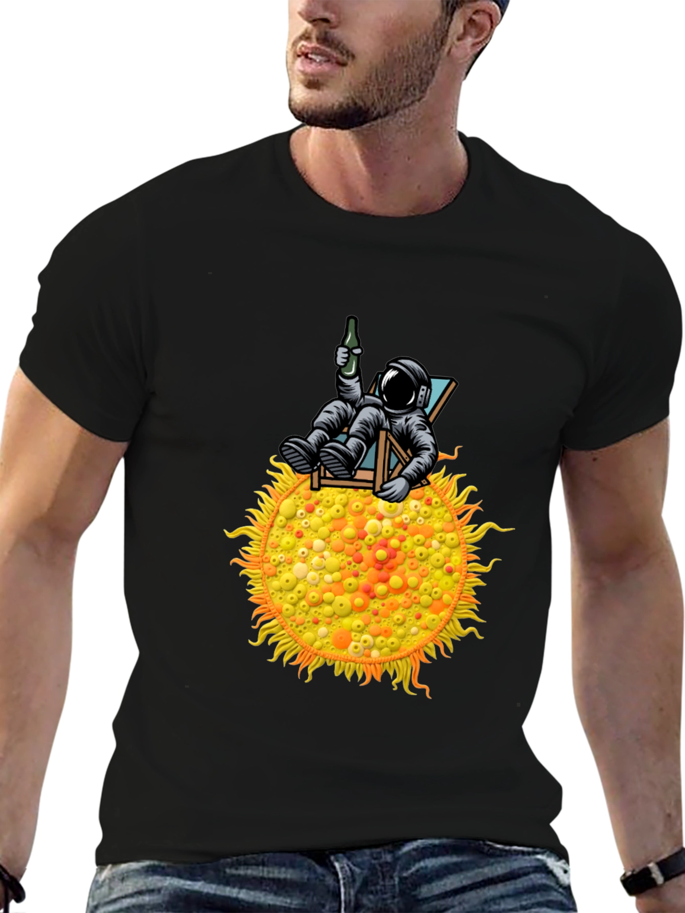 Astronaut Sun Lounger T-Shirt - Relax in Style