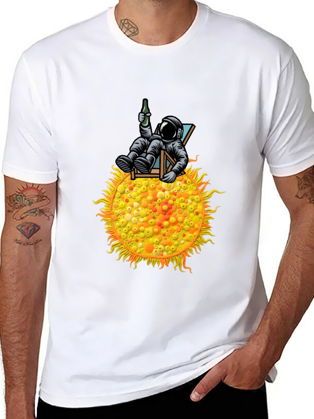 Astronaut Sun Lounger T-Shirt - Relax in Style